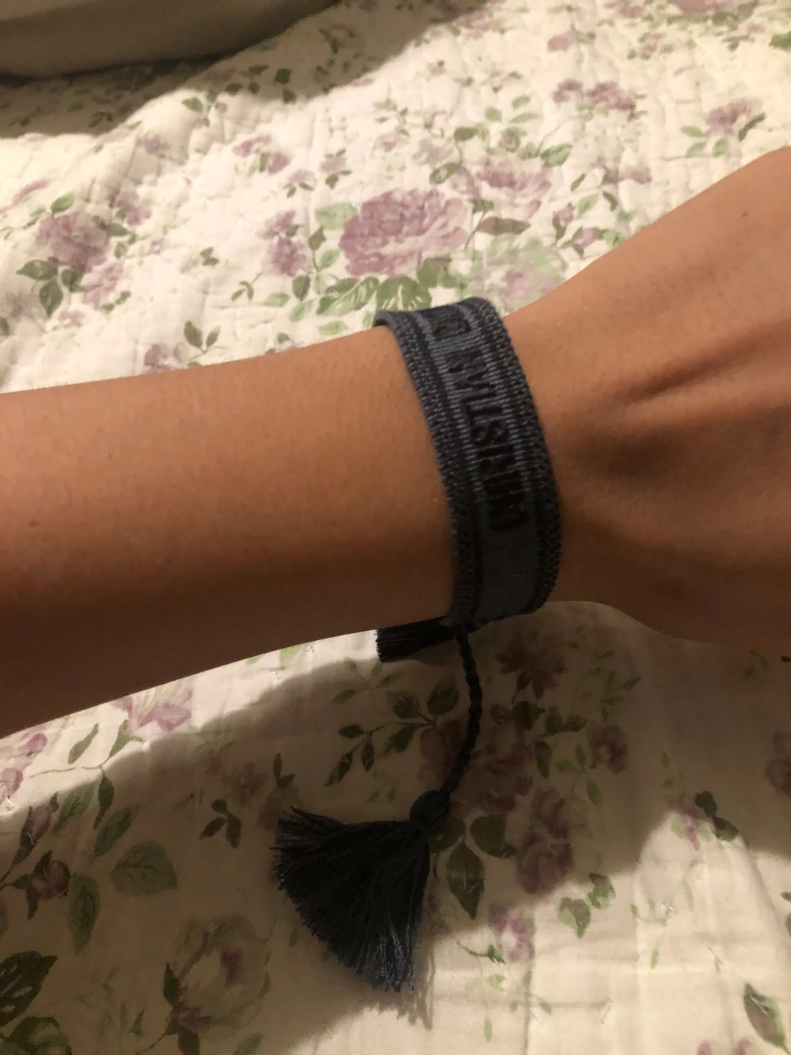 En svart Christian dior j’adior armband - 1