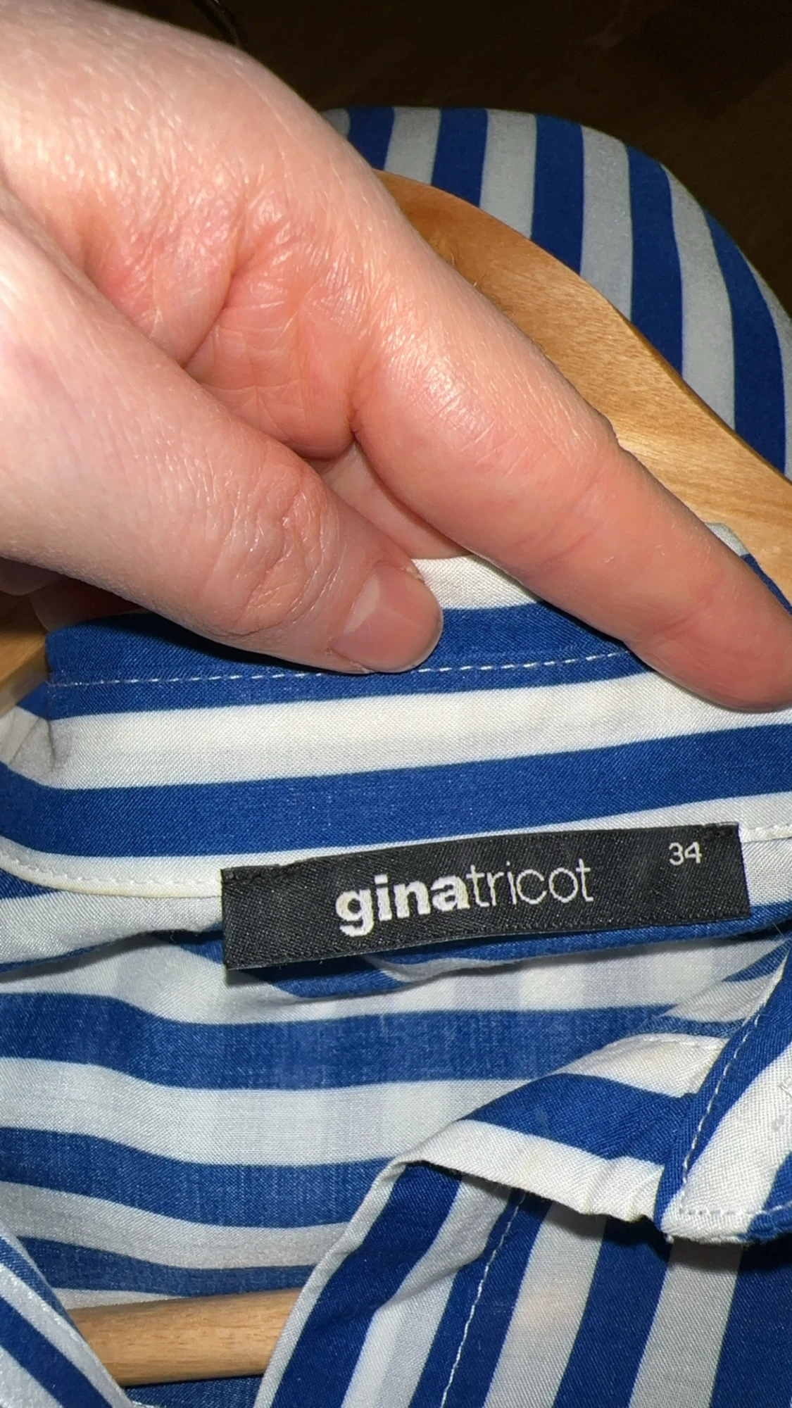 Blåvit randig skjorta Gina Tricot - 3
