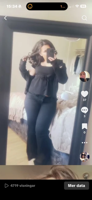 Svart topp - Jättefin topp som använts ett flertal gånger därav priset. Vet ej vart den e ifrån.