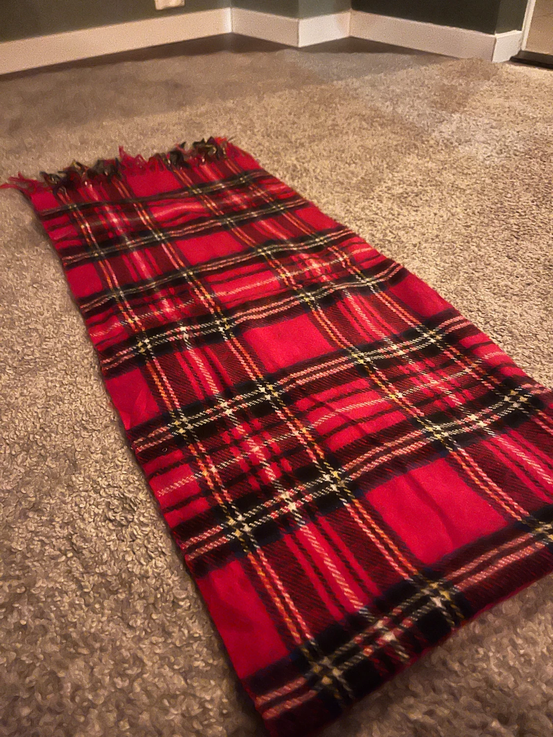 Röd rutig halsduk från Barbour - 2