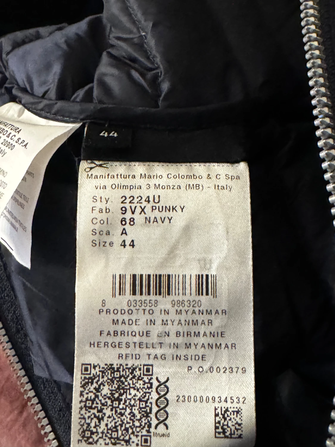 Mörkblå Colmar dunjacka med huva - 2