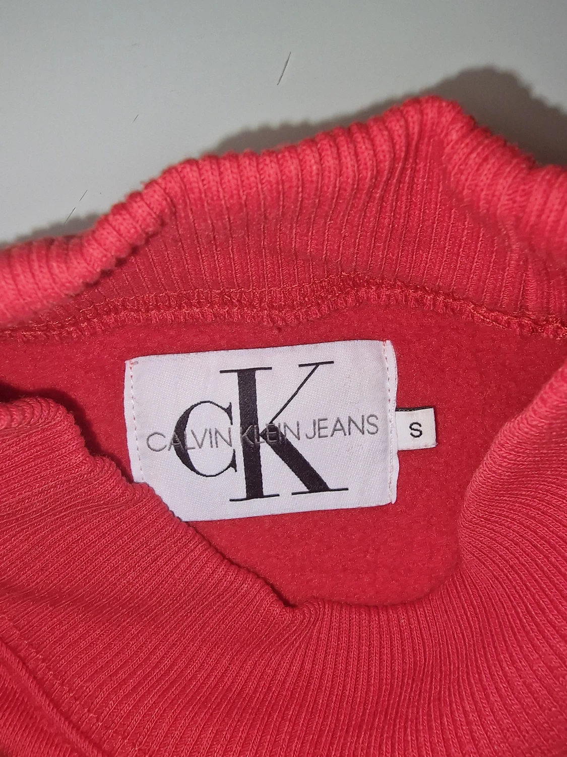 Röd Calvin Klein sweatshirt  - 3