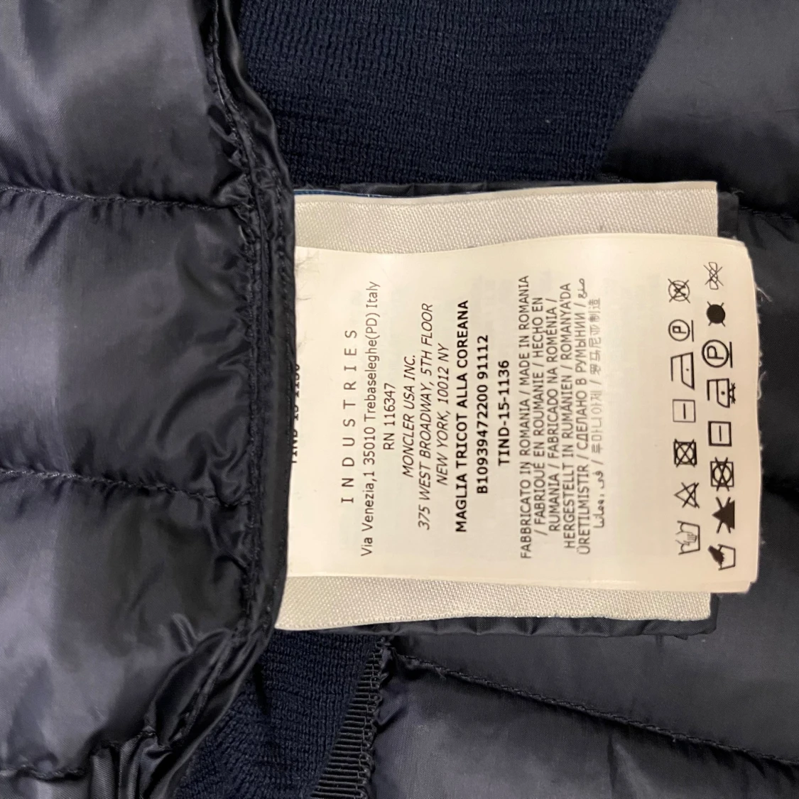 Superfin Moncler Cardigan i marinblå - 3