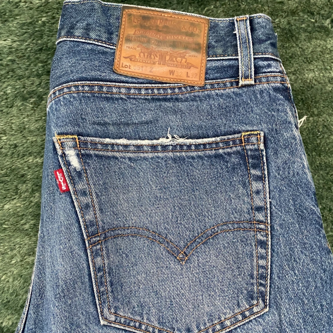 70 tals Levi's 551’Z blå jeans straight fit - 2