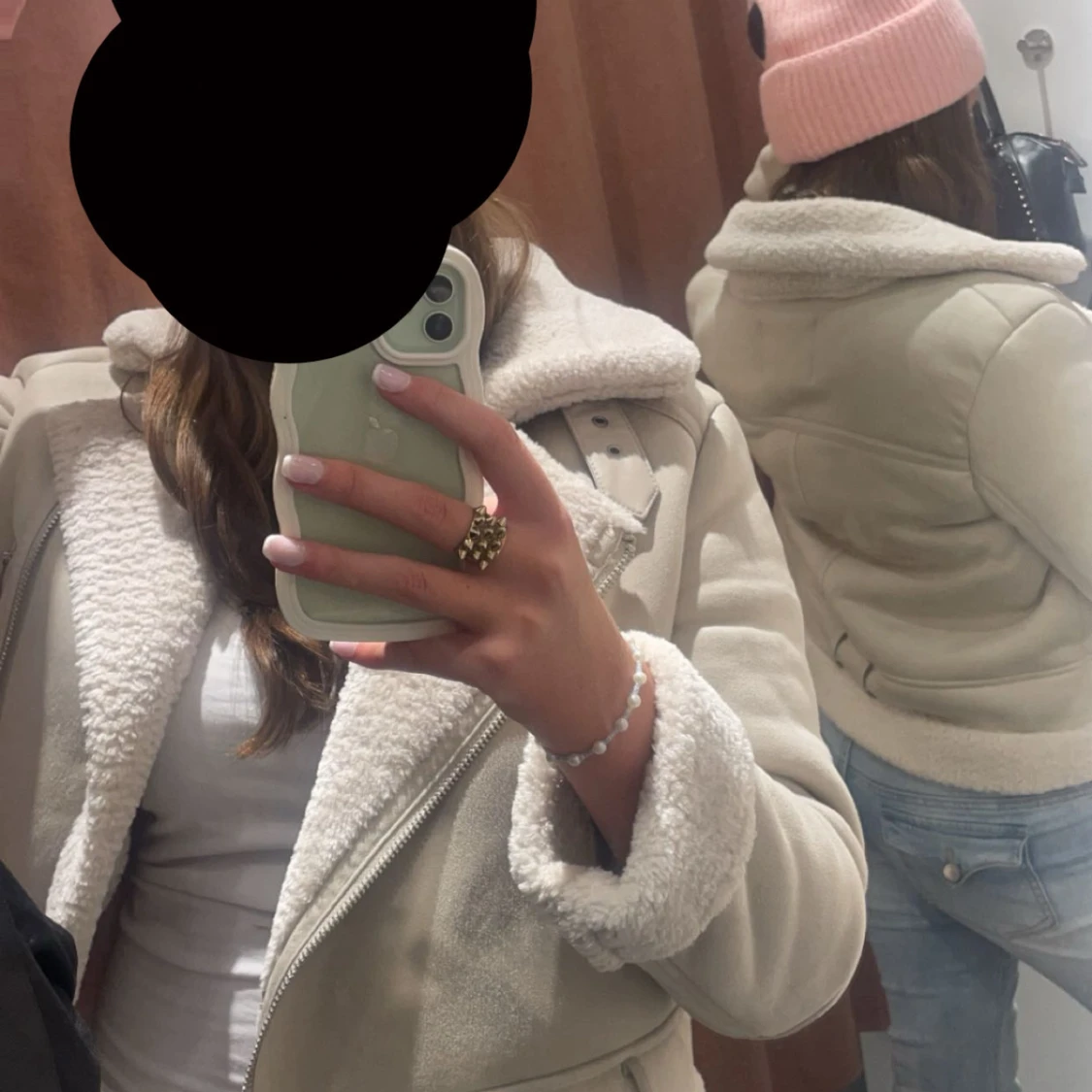 Beige vinter jacka från zalando! - 1