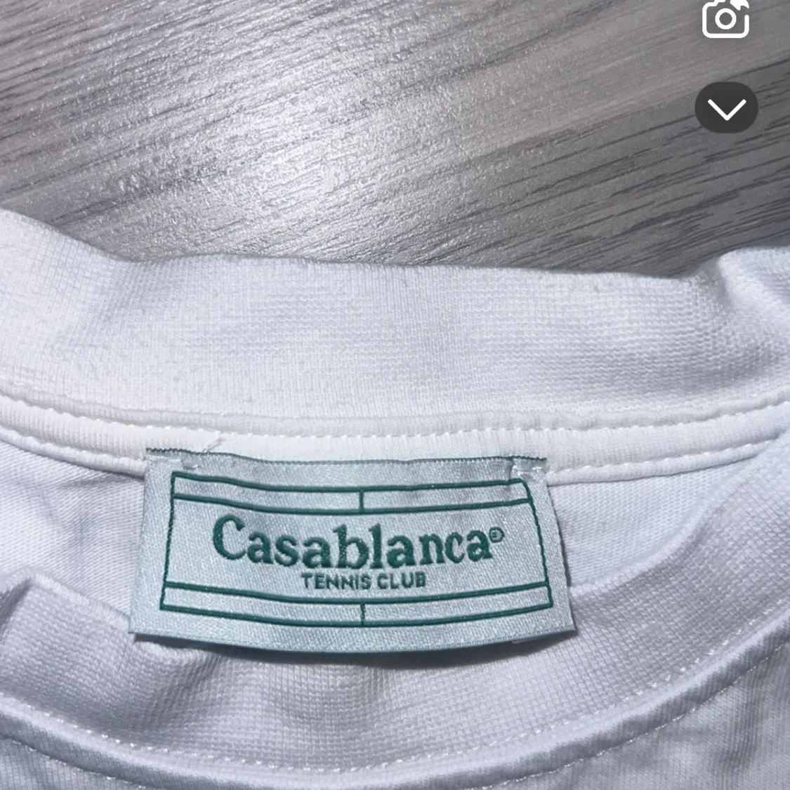 Vit t-shirt Casablanca Tennis Club S - 1