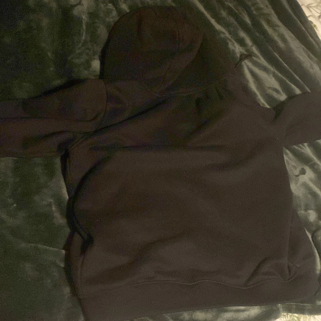 Svart Burberry hoodie med rutigt foder - 3