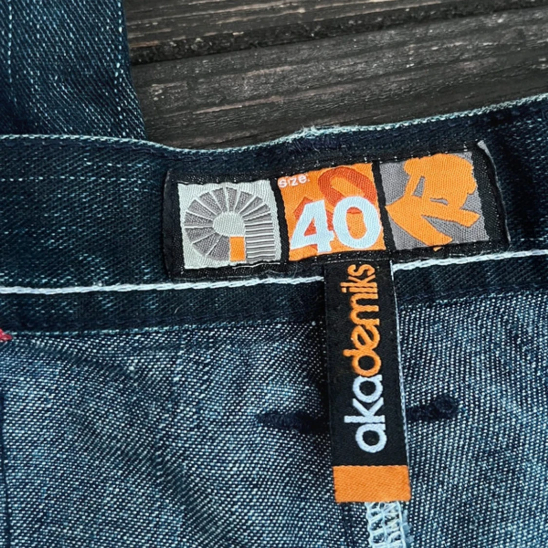 Blå wide jeans från Akademiks - 2