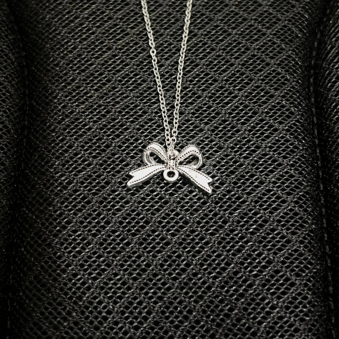 Silver Bowtie Pendant