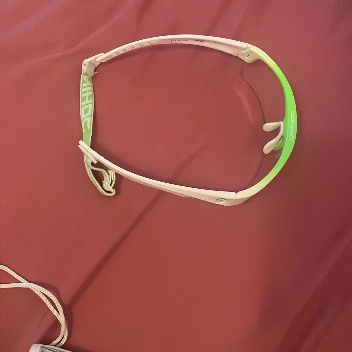 Unihoc innebandyglasögon grön/vit - 3