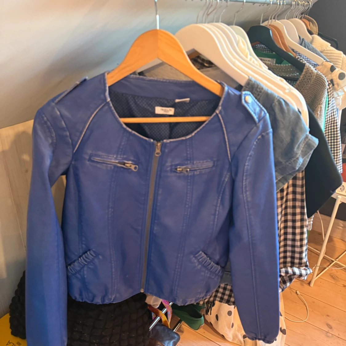 Blå skinnjacka från Resolut - 2