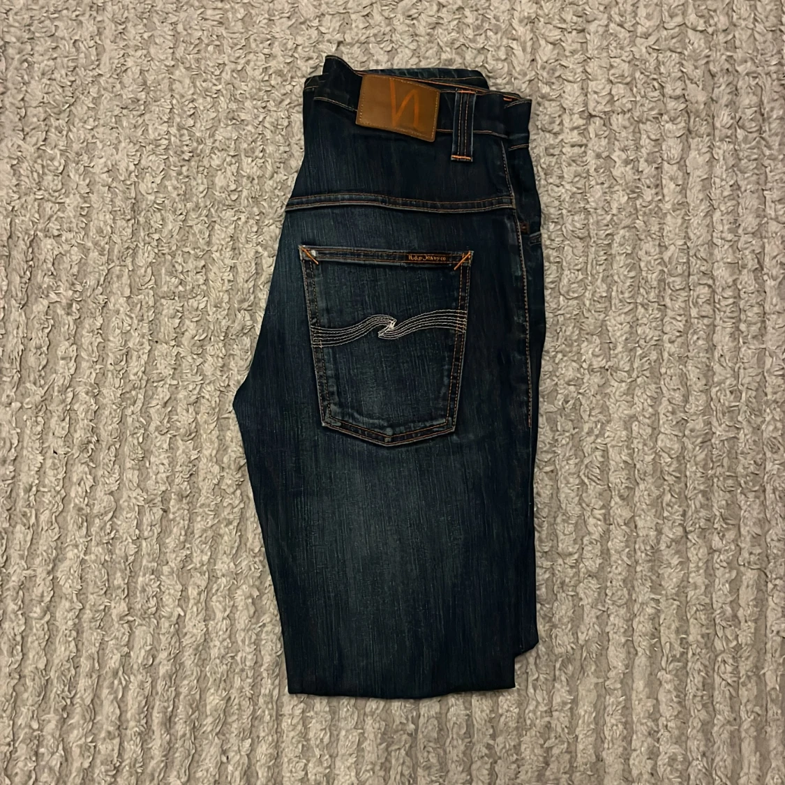 Mörkblå skinny jeans från Nudie - 2