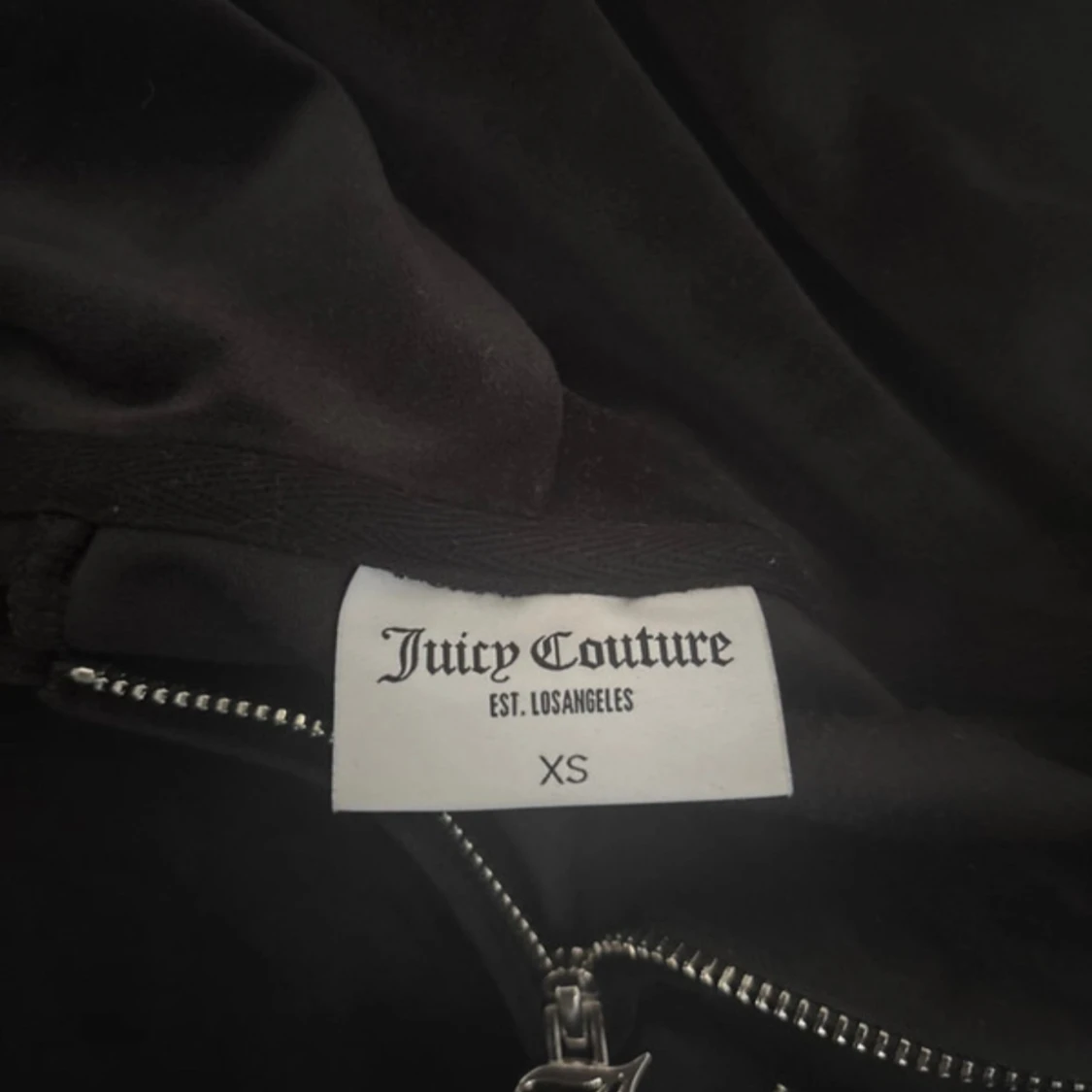 Svart velour hoodie Juicy Couture XS - 1