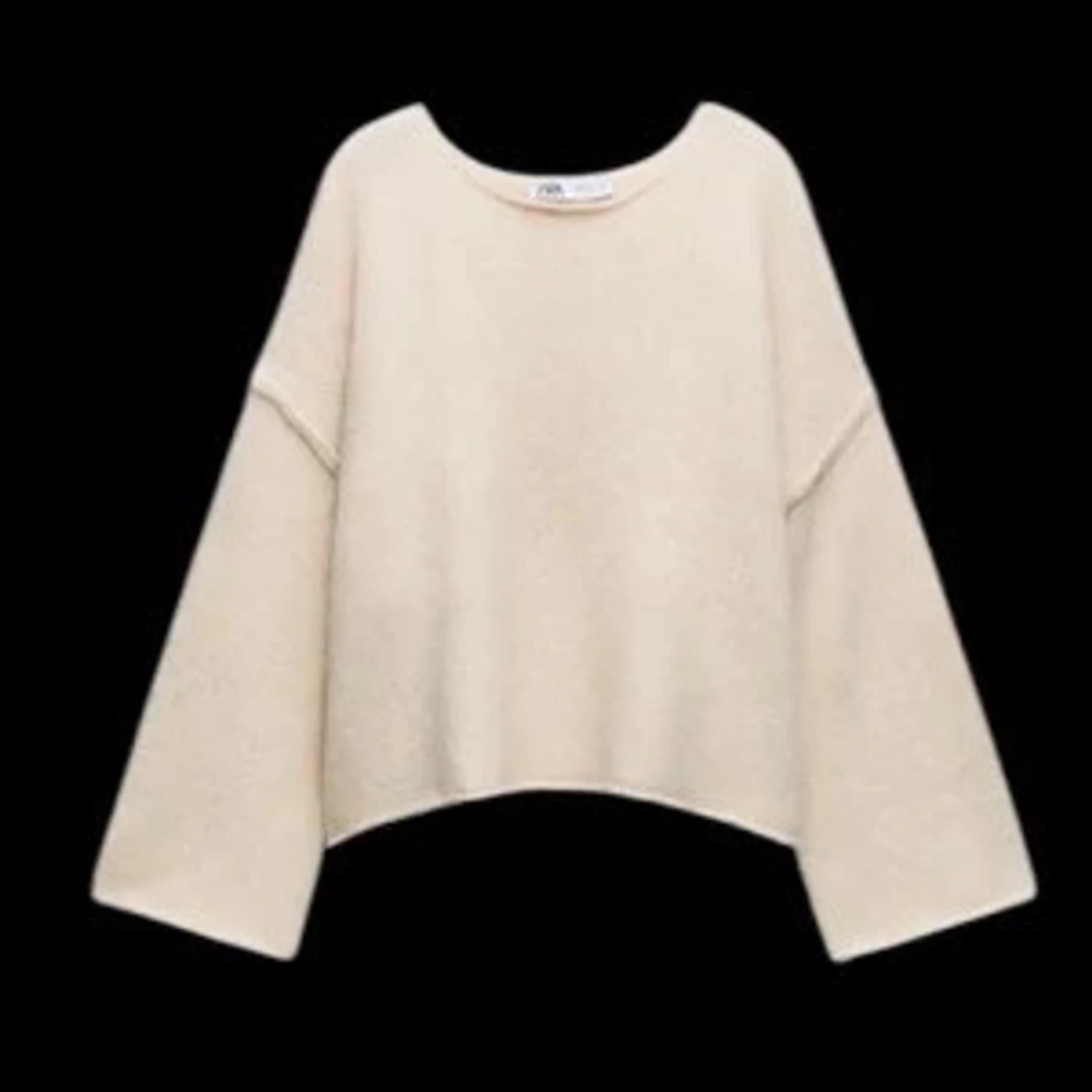 Beige offshoulder stickad tröja Zara - 4