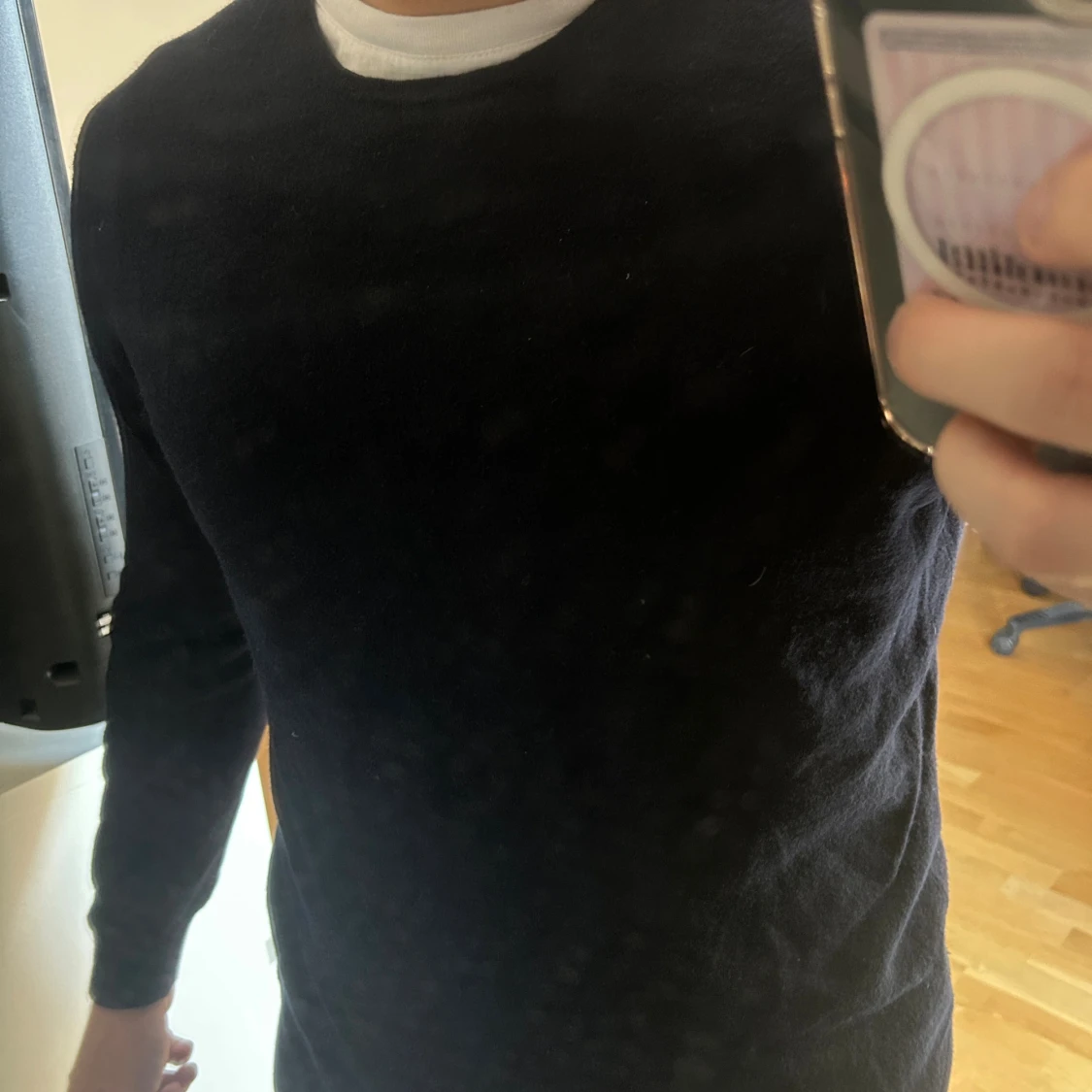 Mörkblå kashmirtröja Massimo Dutti - 1