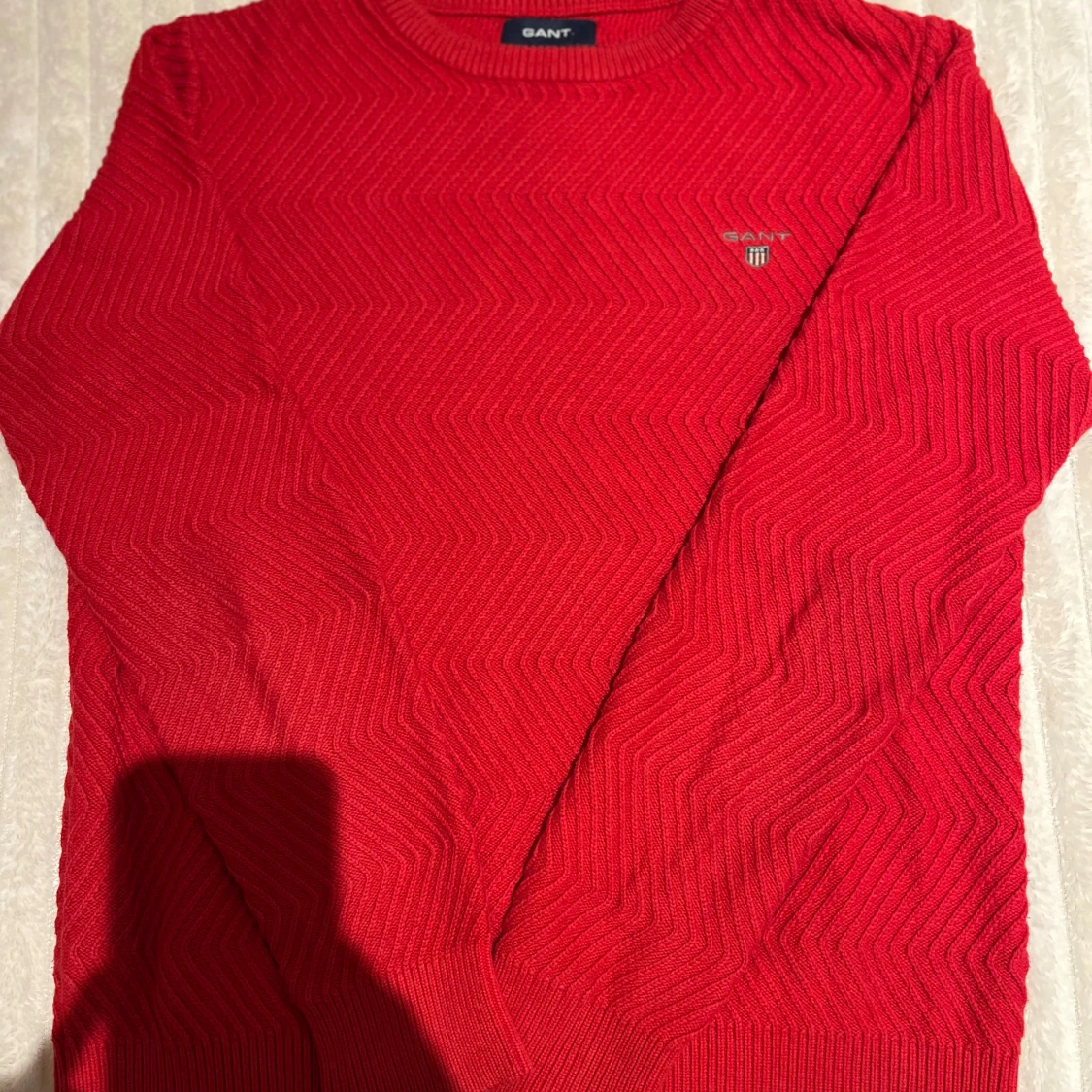 Röd stickad tröja från GANT