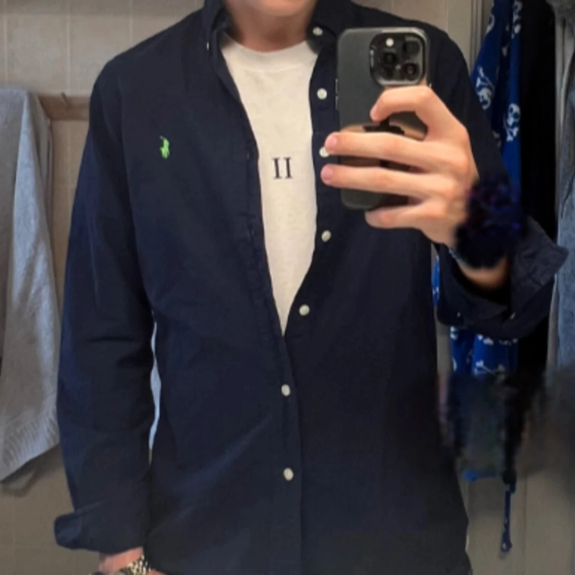 Mörkblå skjorta från Ralph Lauren S