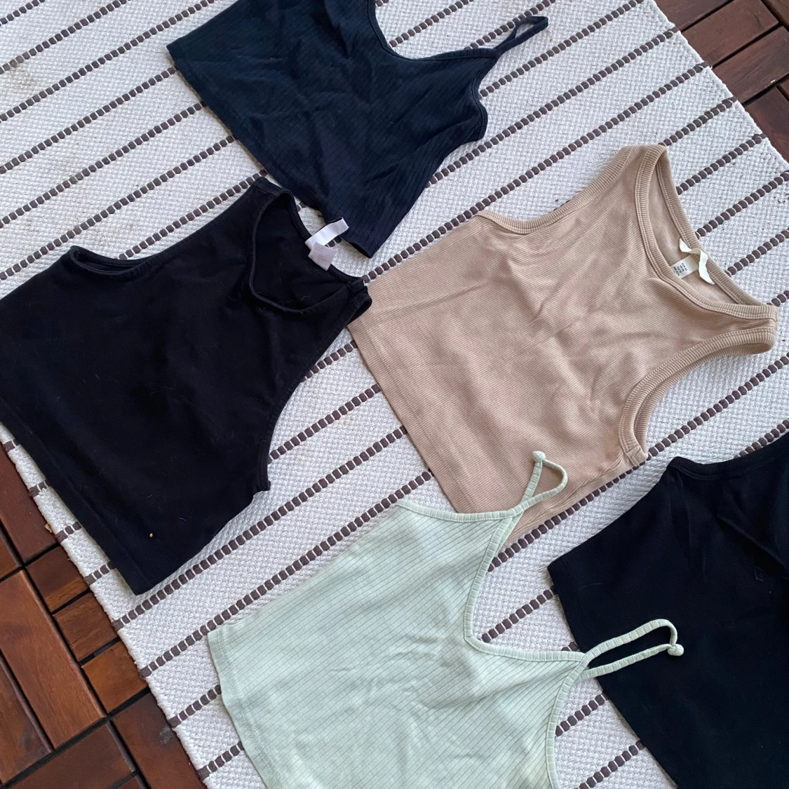 Fem croppade  linnen XS - 4