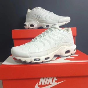 Nike TNs vita - Säljer ett par vita nike tns. Det är som nya inga märken eller smuts. Storlek 39. Skriv för mer info och bilder
