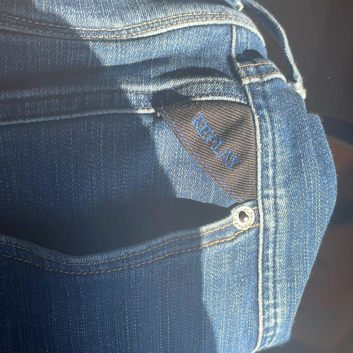 Blå Replay Anbass jeans herr - 3