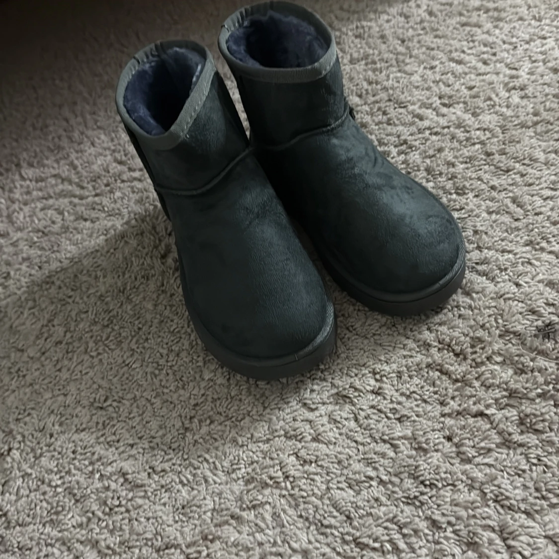 Mörkgrå Uggs liknande skor  - 1