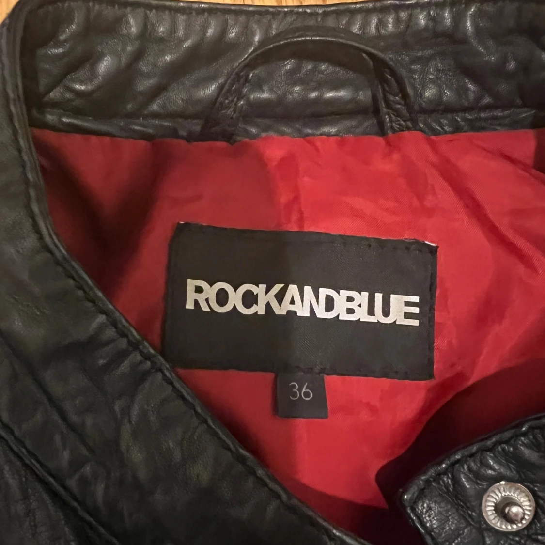 Svart skinnjacka Rockandblue 36 - 2