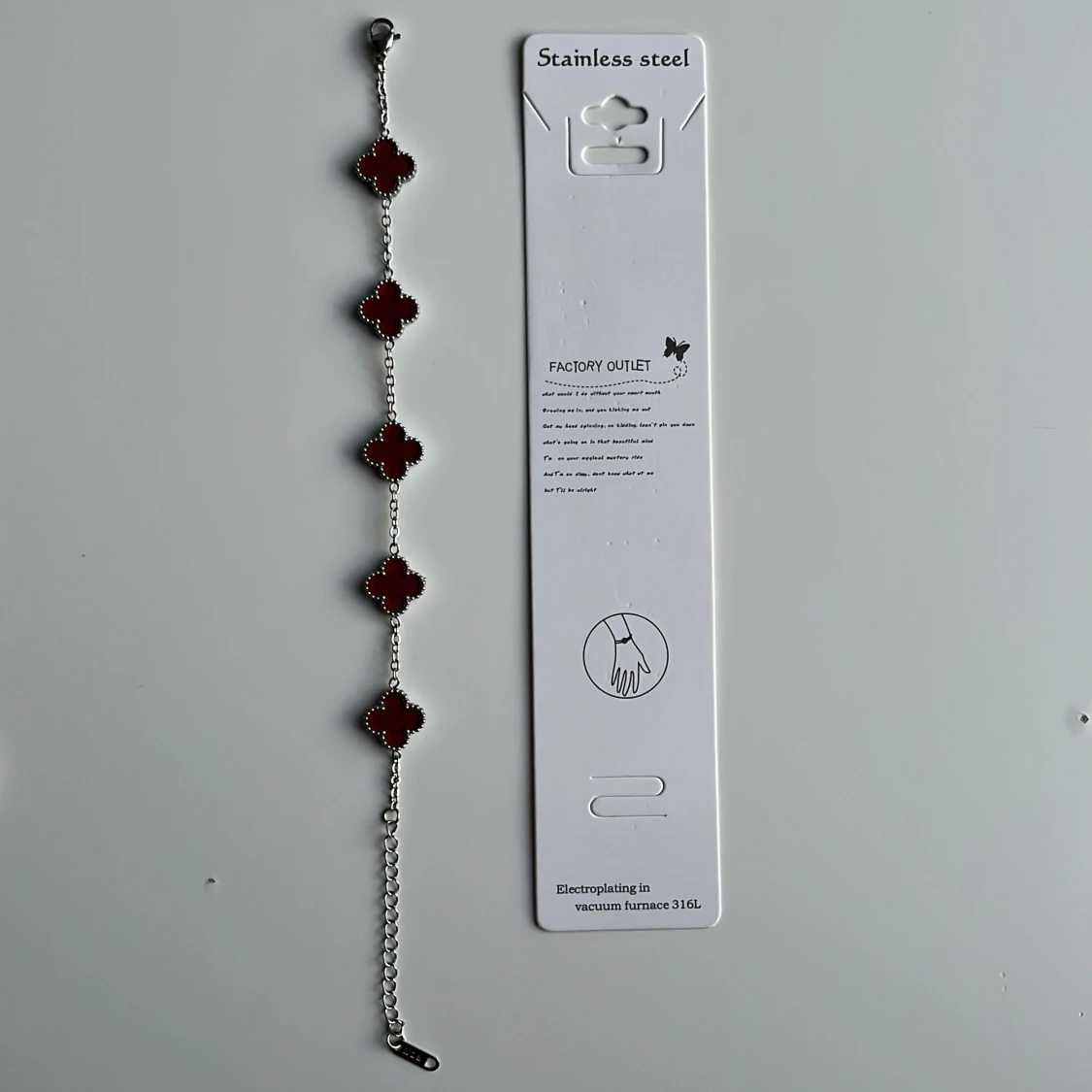 Vine-red Alhambra bracelet