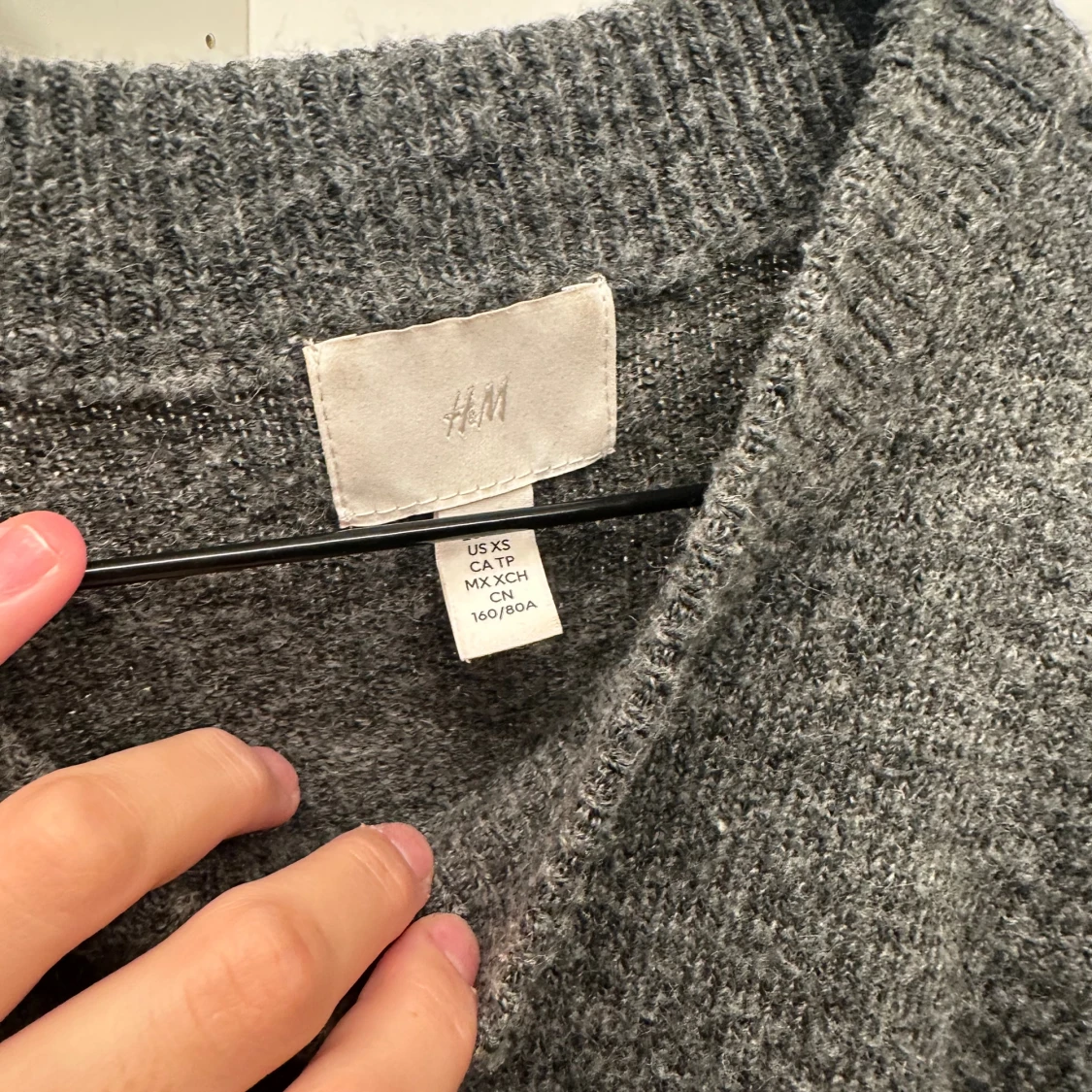 Grå stickad tröja från H&M - 2