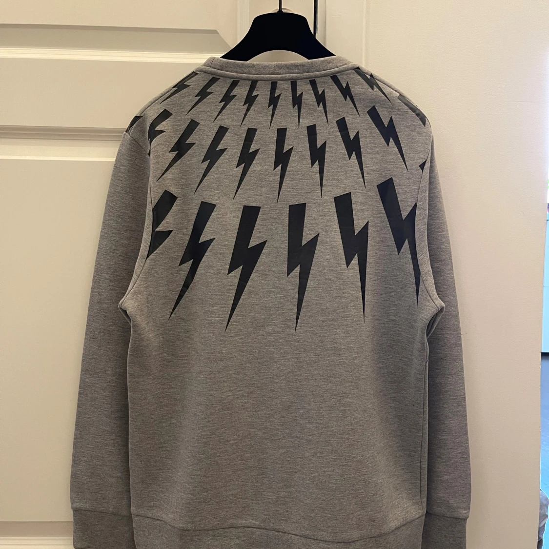 Grå sweatshirt Neil Barrett blixtmönster - 2