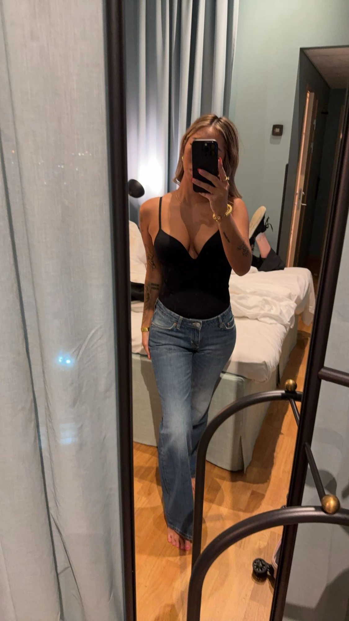 Weekday Nova Low Slim Bootcut Jeans