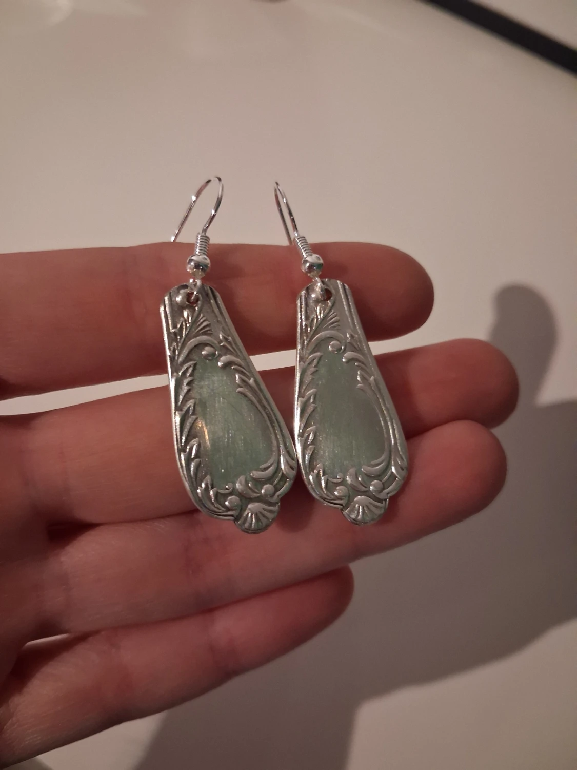 Handgjorda örhängen återbruk  - 2