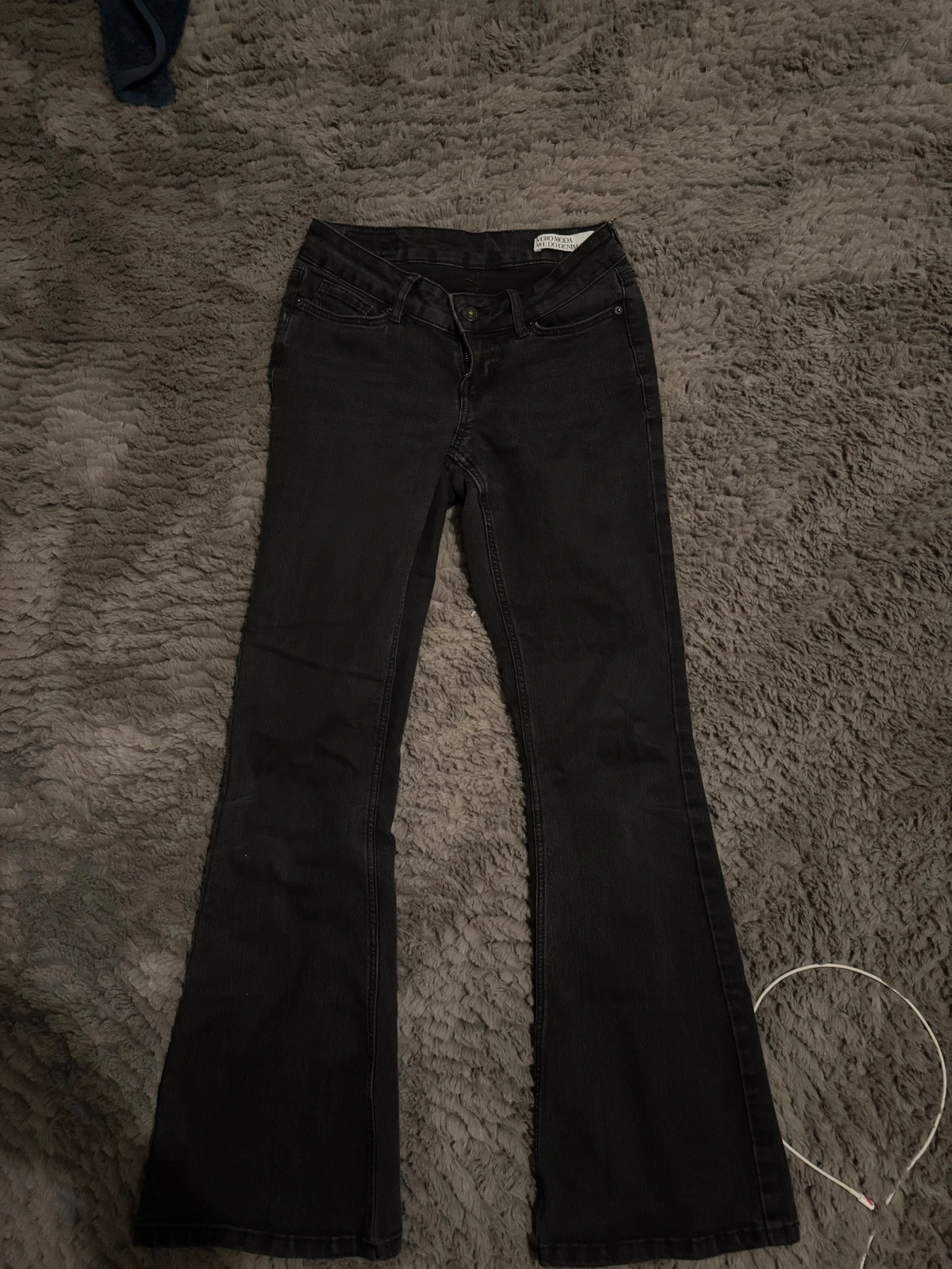 Svarta Lågmidjade jeans - 3