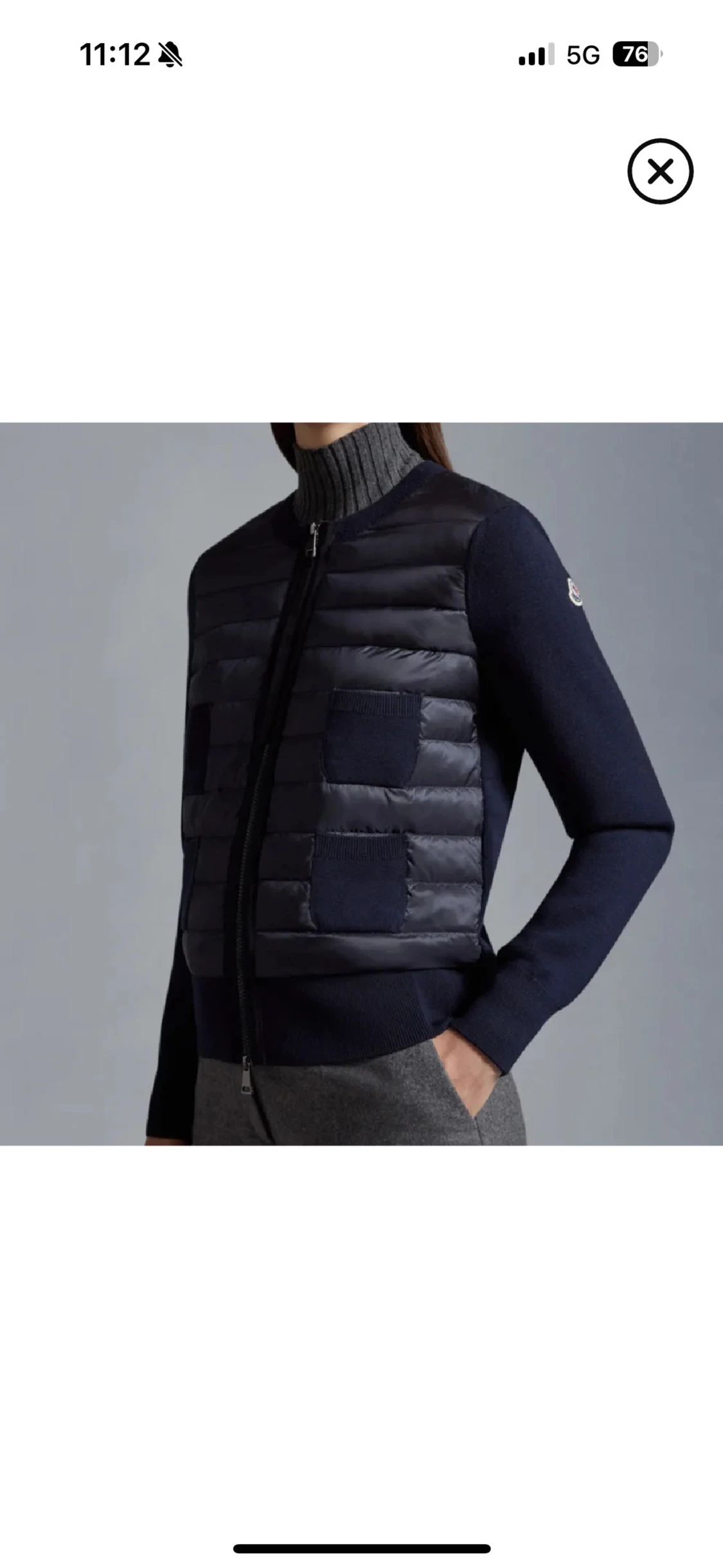 Mörkblå Moncler cardigan - 1