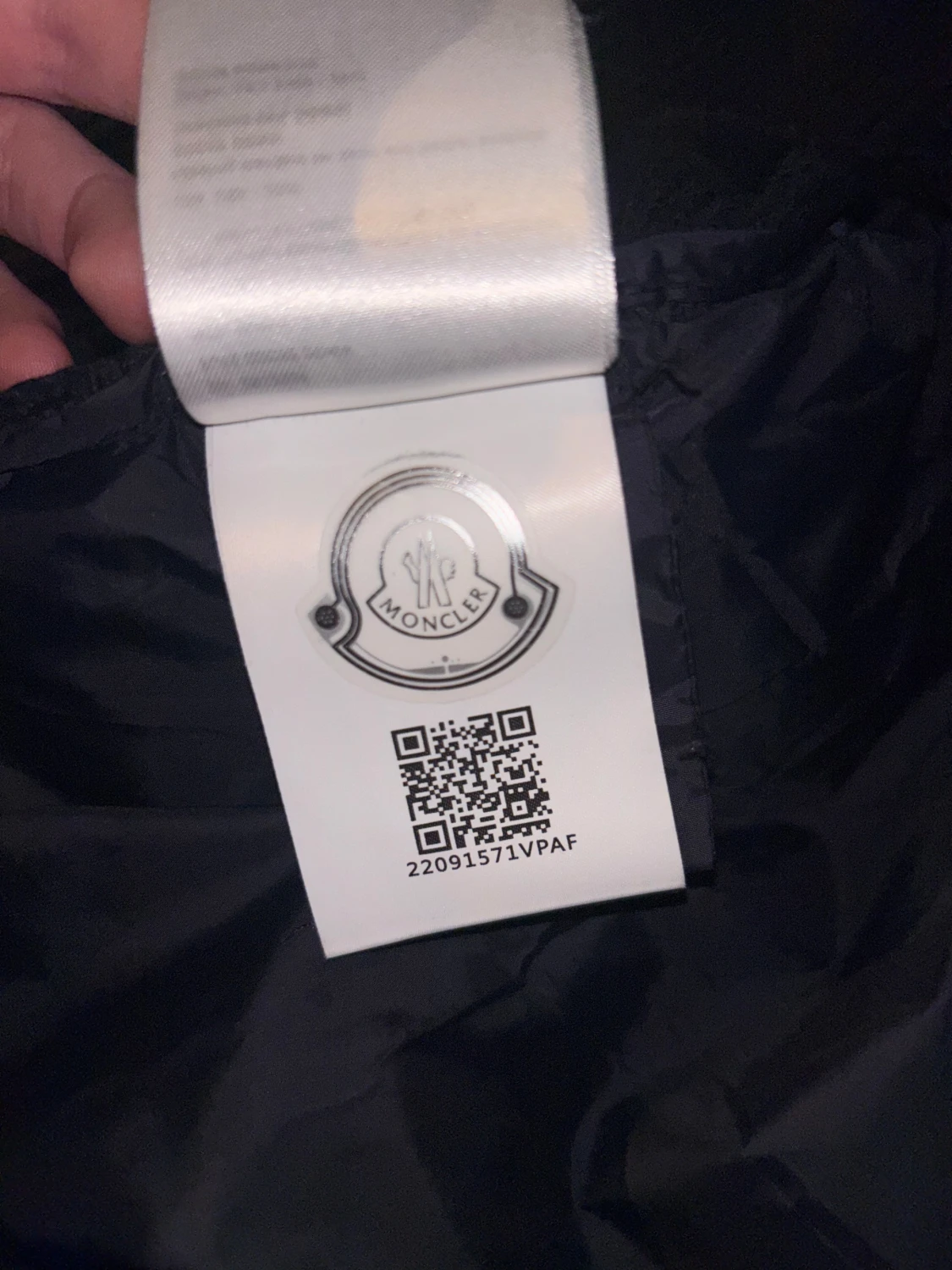 Mörkblå stickad cardigan jacka Moncler - 3