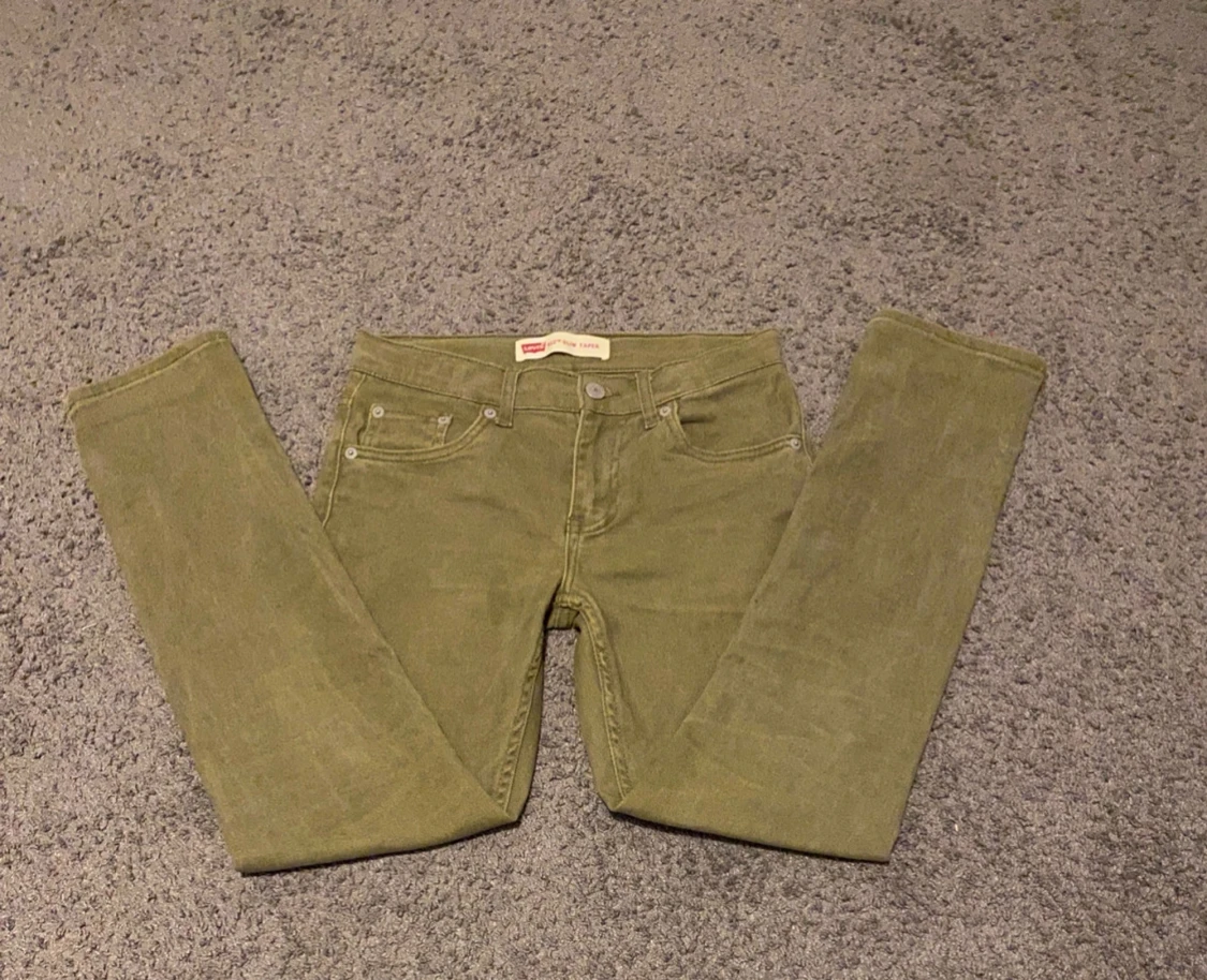 Levi's 512 Slim Taper olivgröna jeans - 1