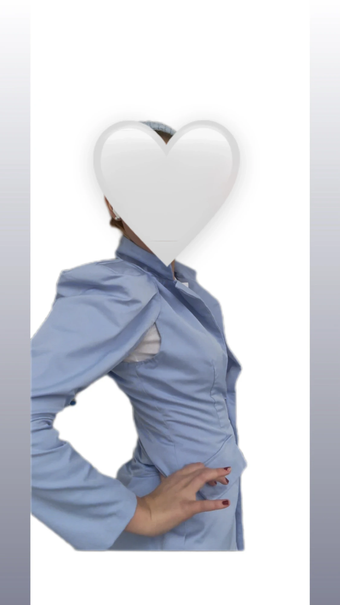 Ljusblå kavaj med axeldetaljer Pretty Little Thing - 5