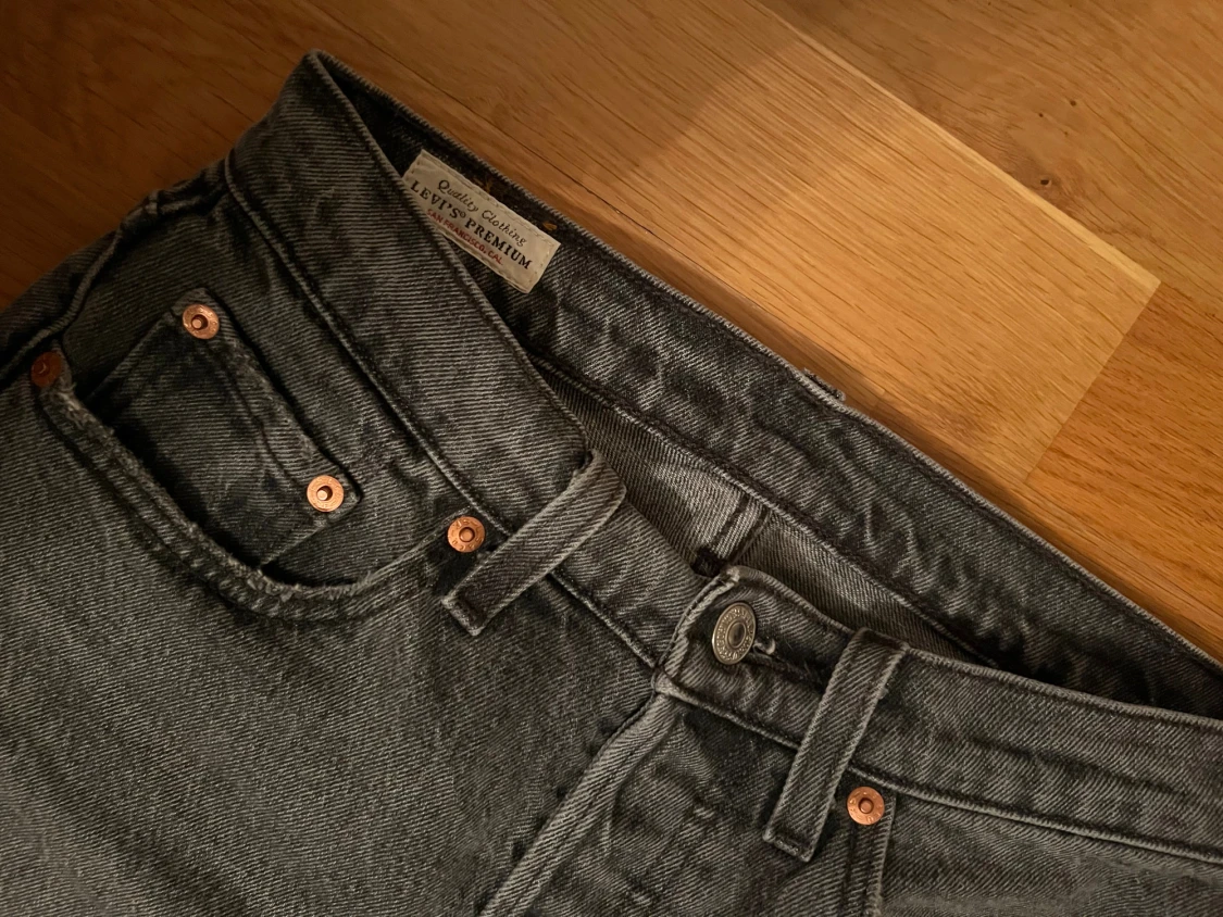 Levi's 501 grå jeans straight fit - 2