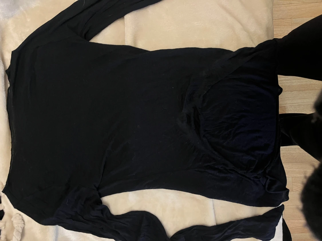 Intimissimi Svart långärmad topp i bomull - 1