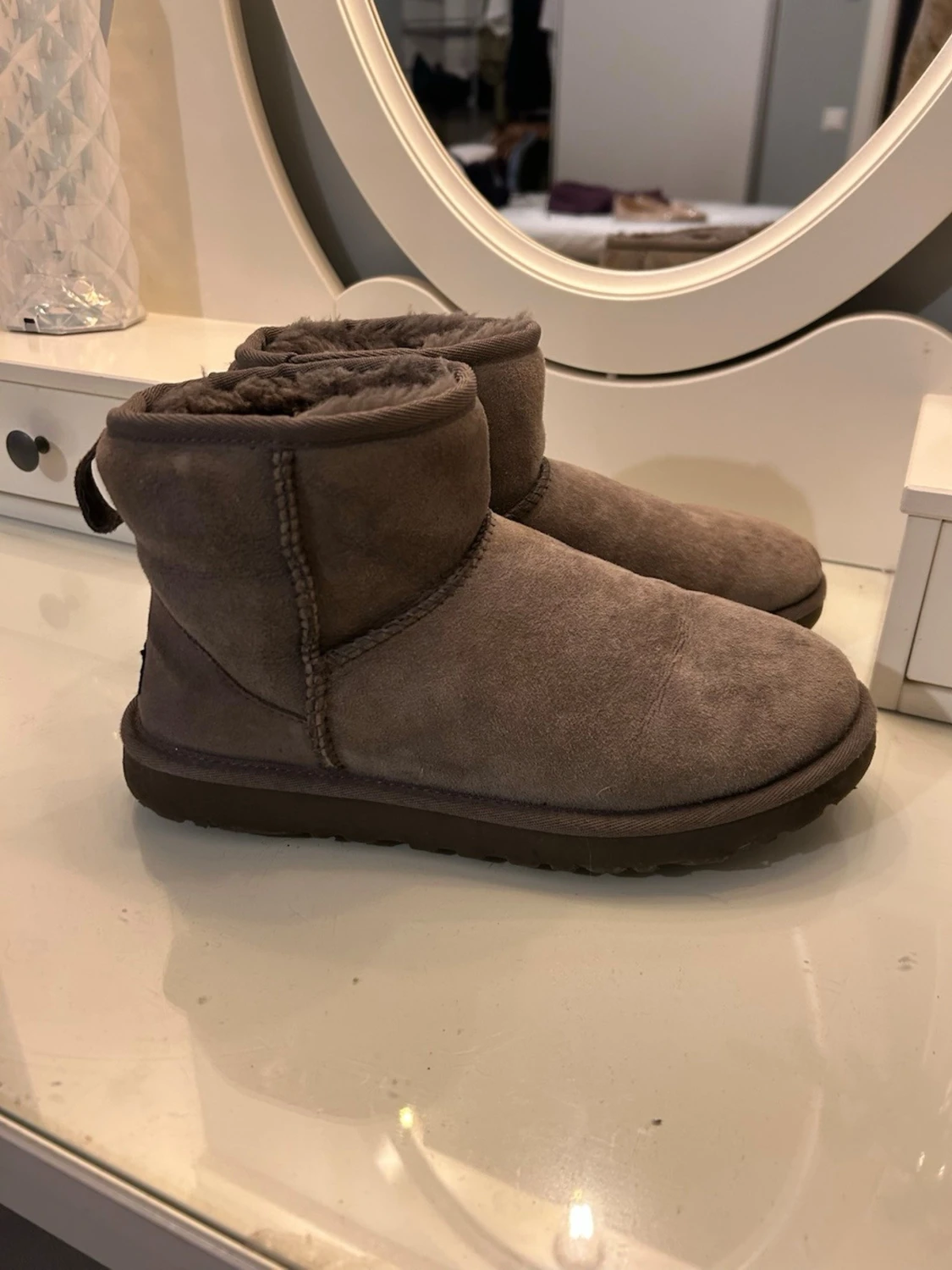 Grå UGG boots i mocka - 4