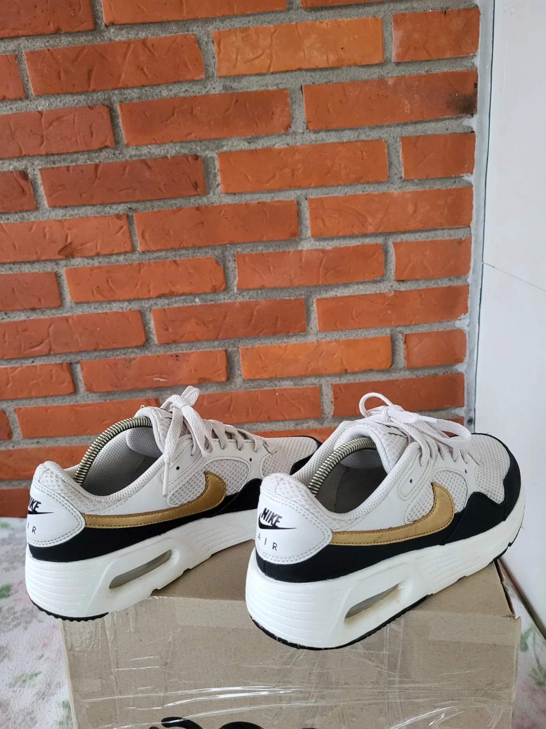 Nike Air Max sneakers vit/guld - 3