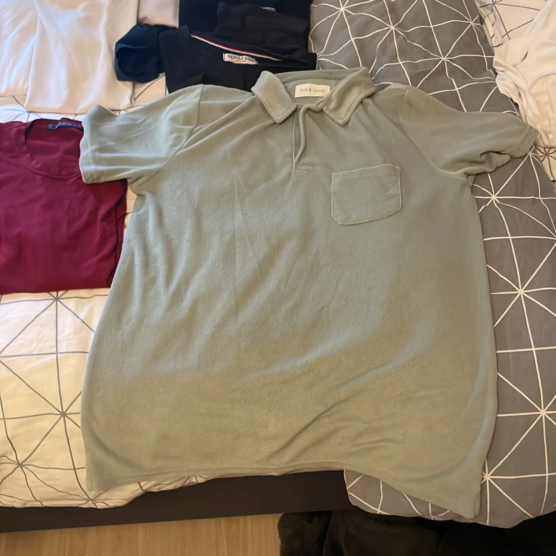 Ljusgrön pikétröja från Pier One - 1