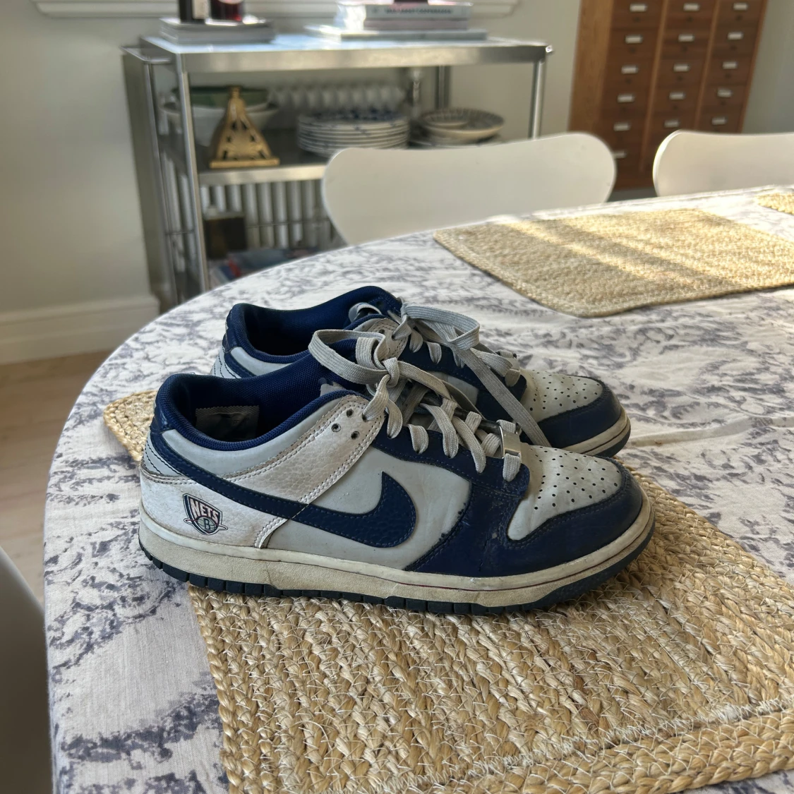 Nike Dunk Low Brooklyn Nets blå/vit