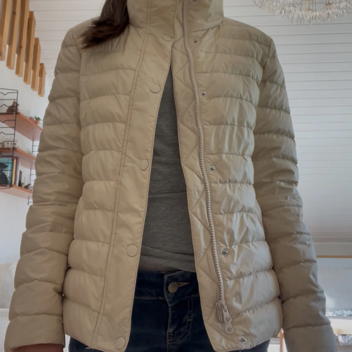 Beige dunjacka från Gant - 3