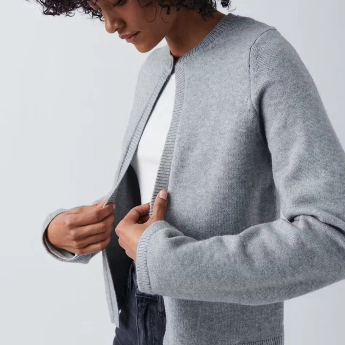 Grå kofta från Gina Tricot - 1