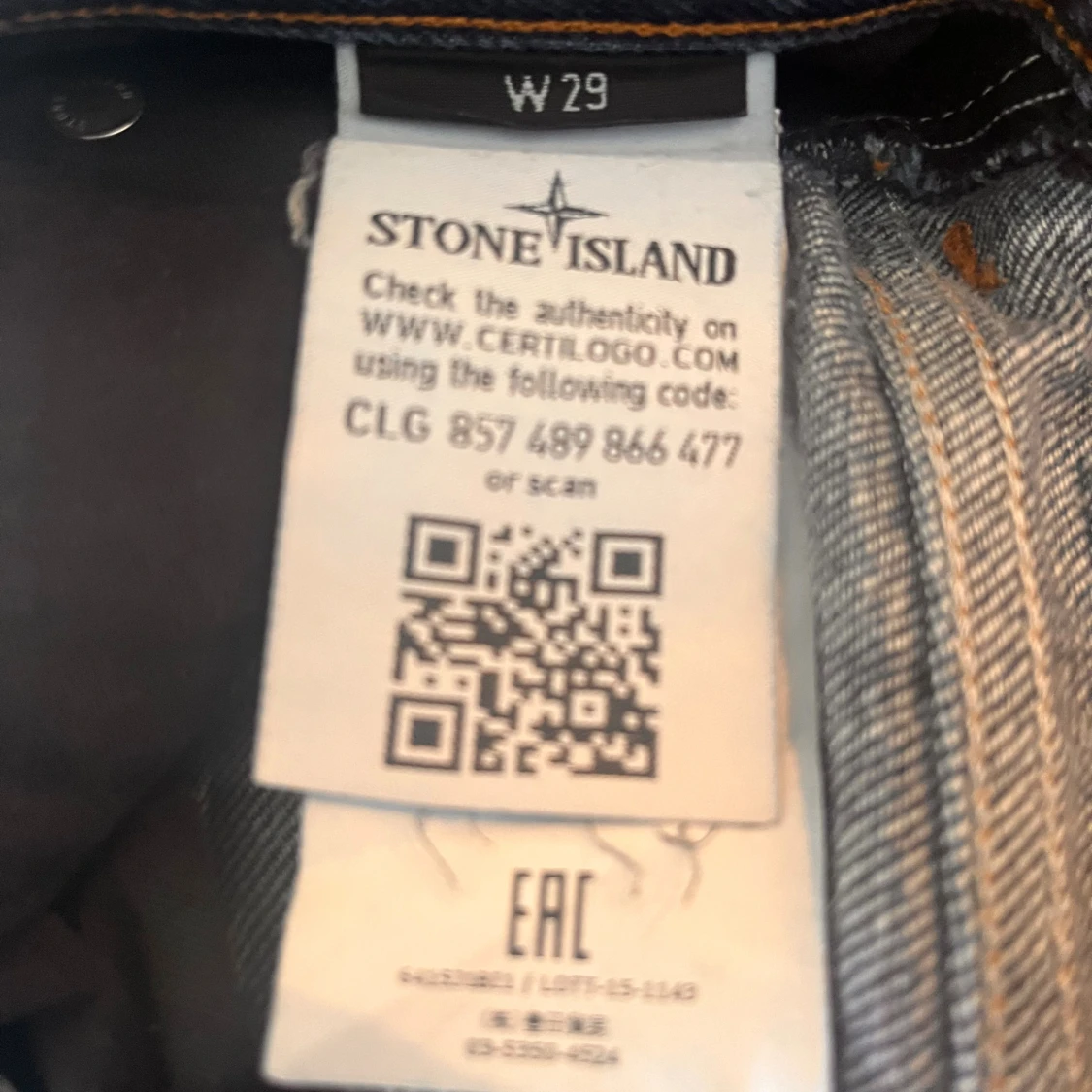 Stone Island blå jeans W29 - 3