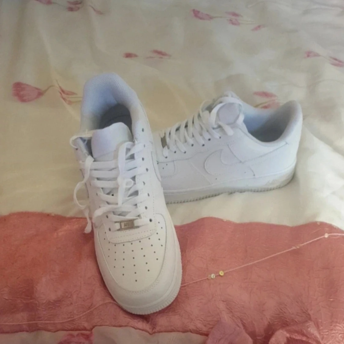 Nike Air Force 1 helvita sneakers - 1