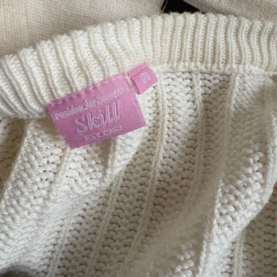 Vit stickad kofta från Skill - 3