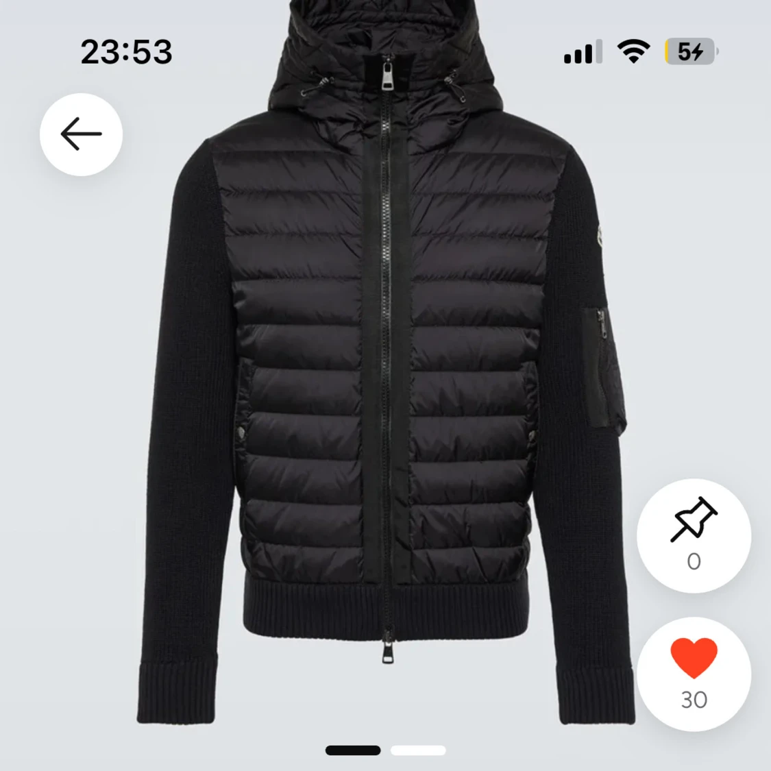 Moncler cardigan Sökes