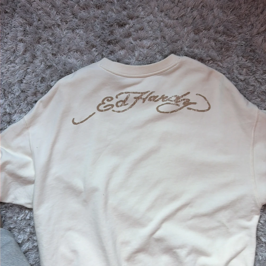 Beige Ed Hardy sweatshirt tigerprint Storlek M - 3