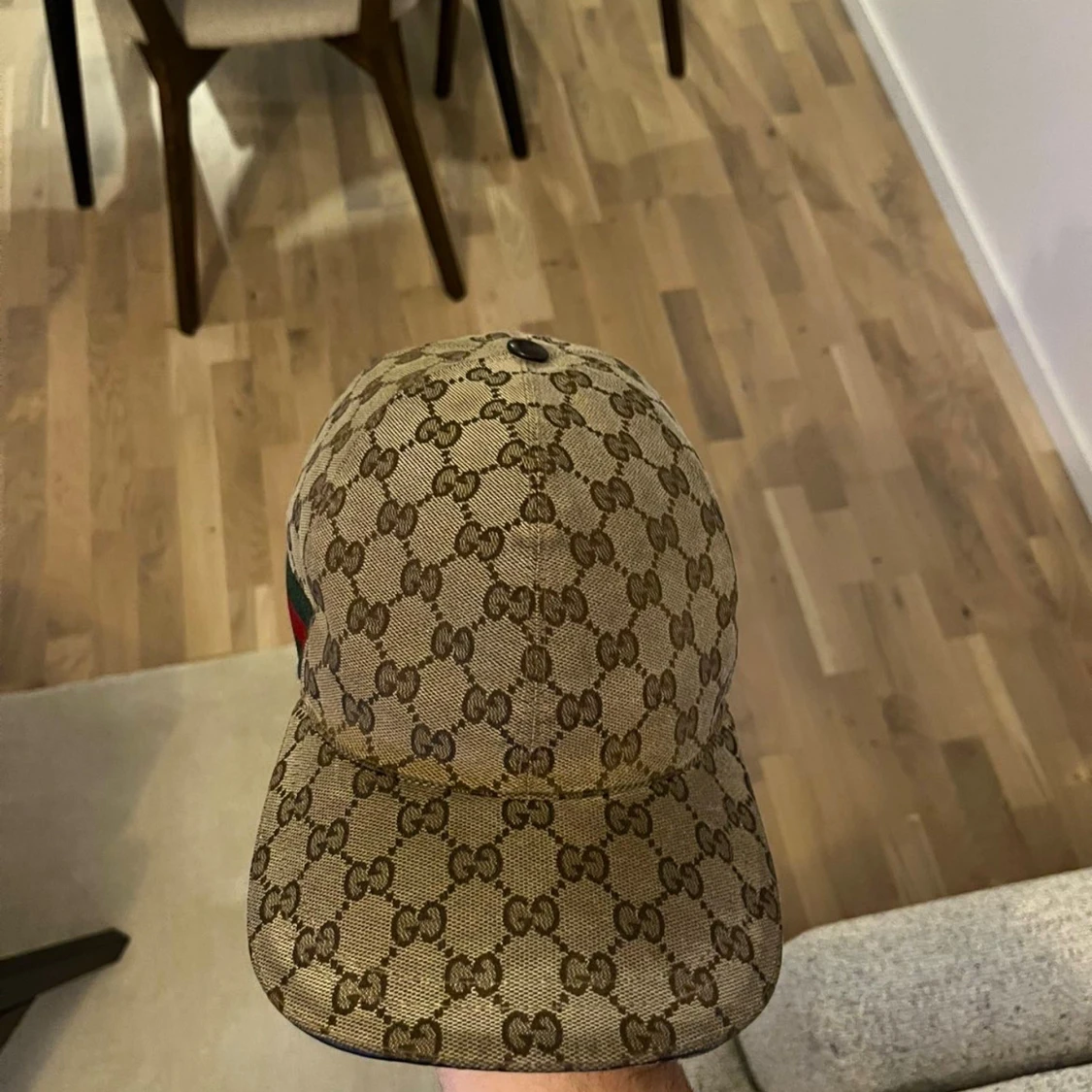 Gucci keps med GG-mönster